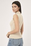 Balıkçı Yaka Triko Body N3238 Taş Rengi