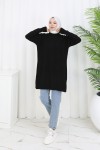 Desenli Triko Tunik S3027 Siyah Desenli Triko Tunik S3027 Siyah