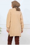 Desenli Triko Tunik K6003 Bej Desenli Triko Tunik K6003 Bej