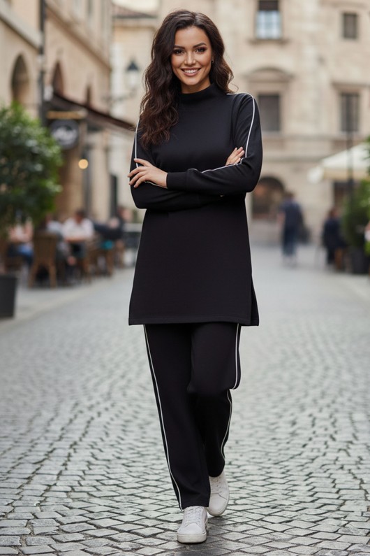 Yanları Biyeli Oysho Takım B2011 Siyah