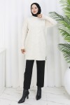 Triko Kazak S3019 Taş Rengi Triko Kazak S3019 Taş Rengi