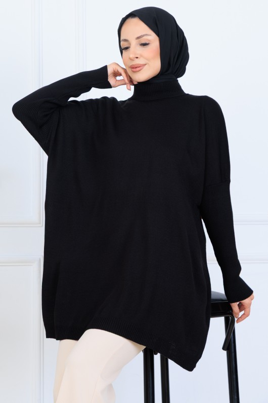 Triko Tunik N7083 Siyah