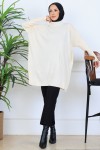 Triko Tunik N7083 Taş Rengi