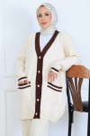 Cepli Triko Takım N7068 Taş Rengi
