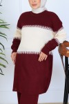 Triko Takım N7060 Bordo