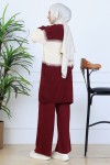 Triko Takım N7060 Bordo
