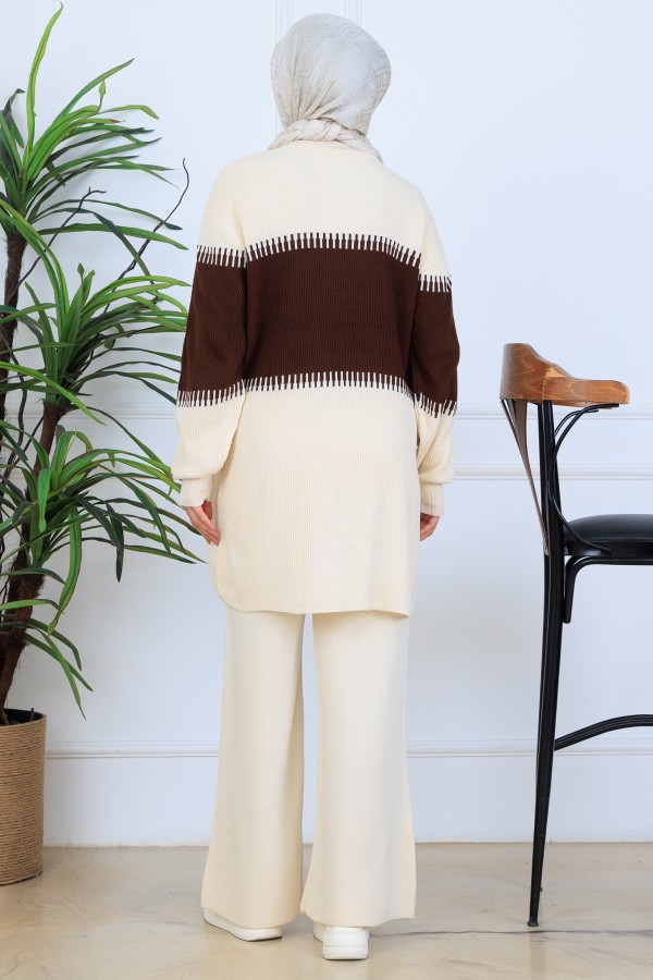 Triko Takım N7060 Kahverengi
