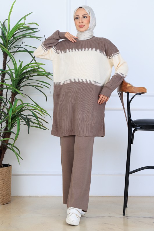 Triko Takım N7060 Vizon