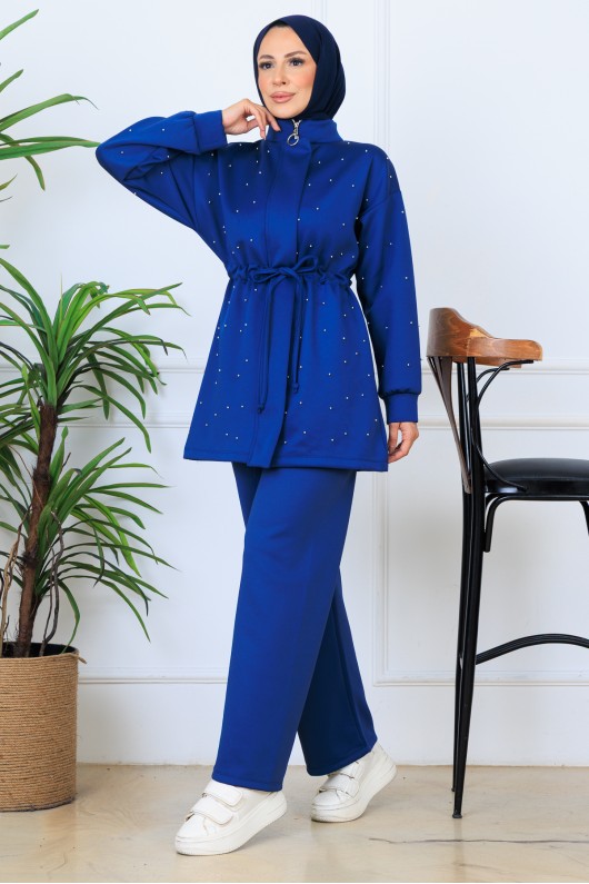 İncili Scuba Takım N5323 İndigo İncili Scuba Takım N5323 İndigo