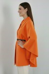 Kemerli Kaşe Panço B9170 Oranj
