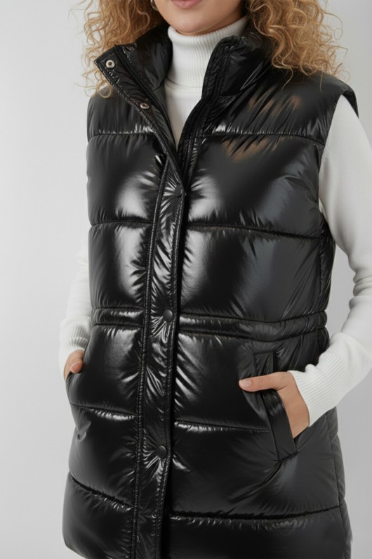 Parlak Yelek B5218 Siyah