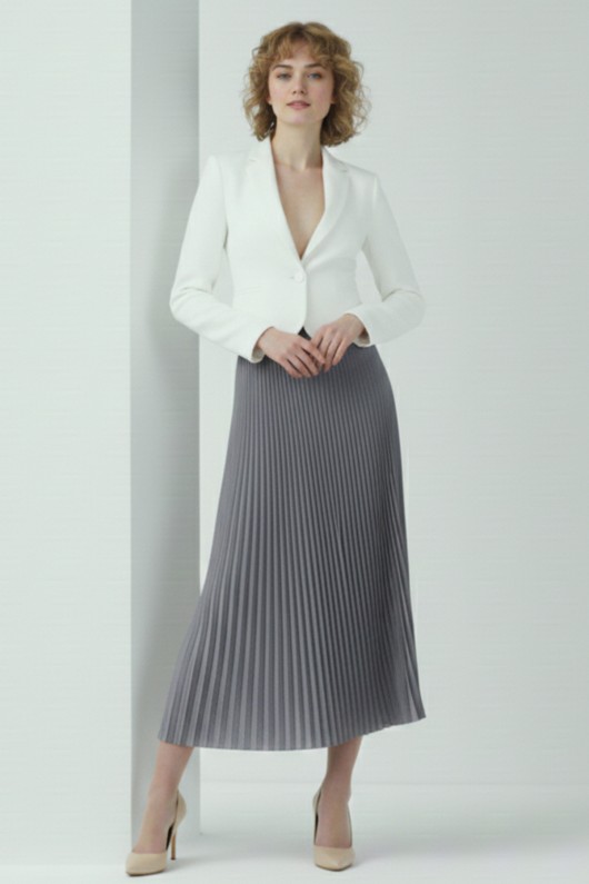 Piliseli Etek 4560 Antrasit Piliseli Etek 4560 Antrasit