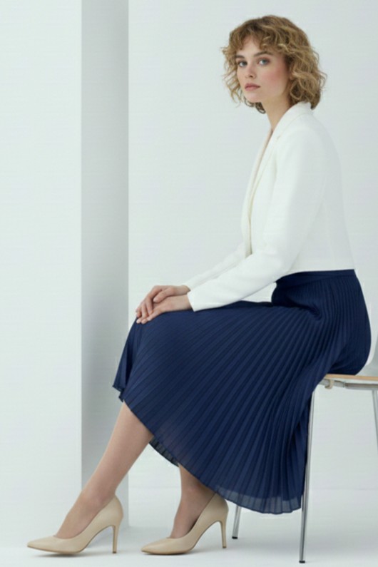 Piliseli Etek 4560 Lacivert Piliseli Etek 4560 Lacivert