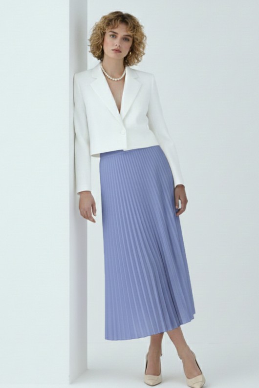 Piliseli Etek 4560 Mavi