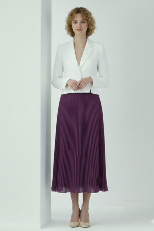 Piliseli Etek 4560 Mor Piliseli Etek 4560 Mor