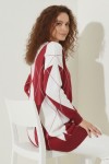 Baklava Desenli Triko R7179 Bordo Baklava Desenli Triko R7179 Bordo