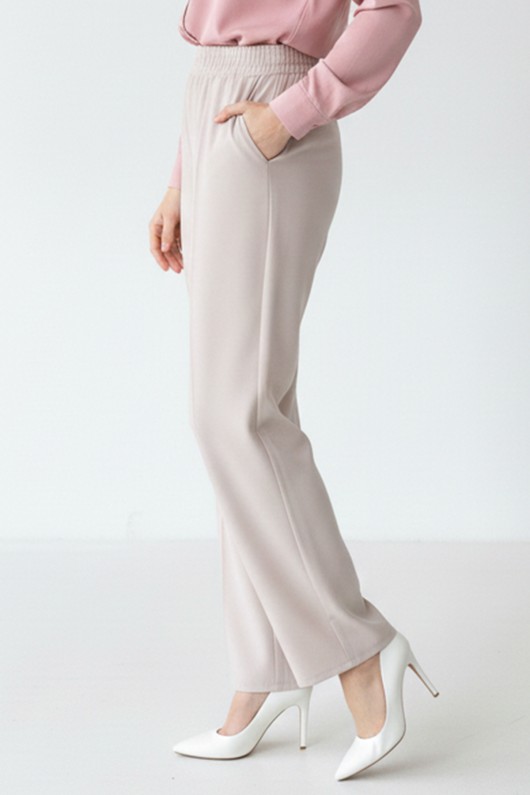 Puf Scuba Pantolon A1105 Taş Rengi