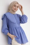 Bebe Yaka Fisto Tunik A1420 Mavi