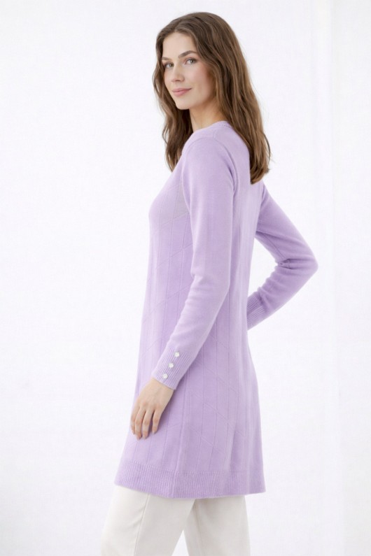 Desenli Tunik N3293 Lila Desenli Tunik N3293 Lila