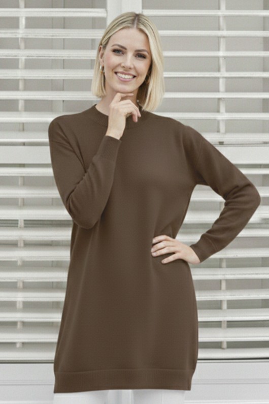 Tesettür Tunik N3177 Vizon Tesettür Tunik N3177 Vizon