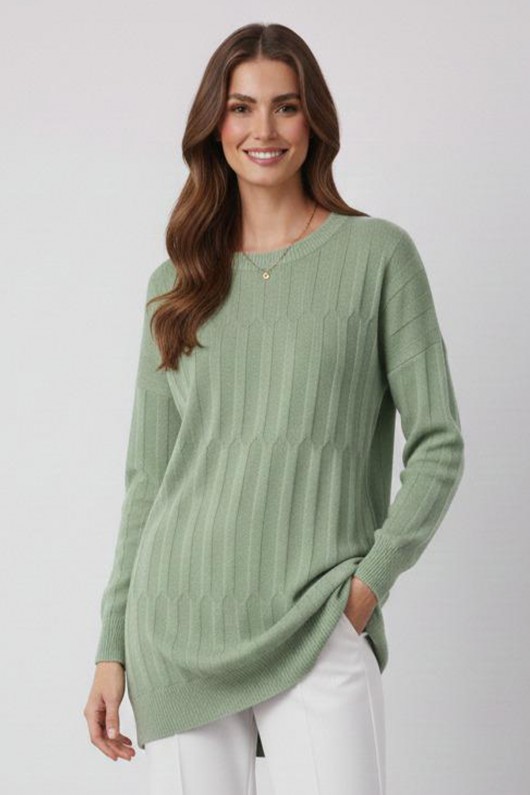 Desenli Tunik N3174 Çağla Desenli Tunik N3174 Çağla