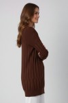 Desenli Tunik N3174 Kahverengi