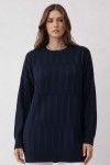 Desenli Tunik N3174 Lacivert