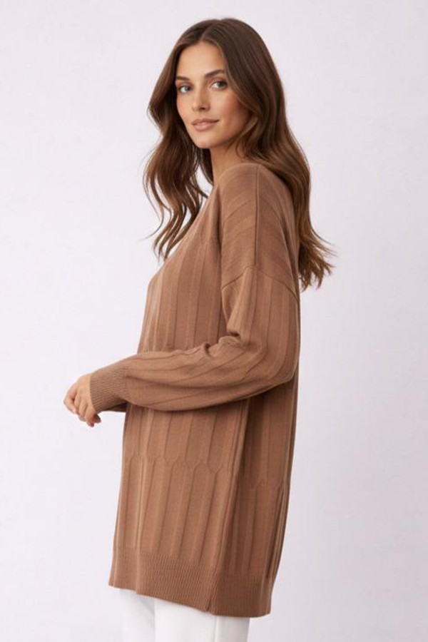 Desenli Tunik N3174 Vizon