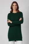 Desenli Tunik N3174 Zümrüt Yeşili