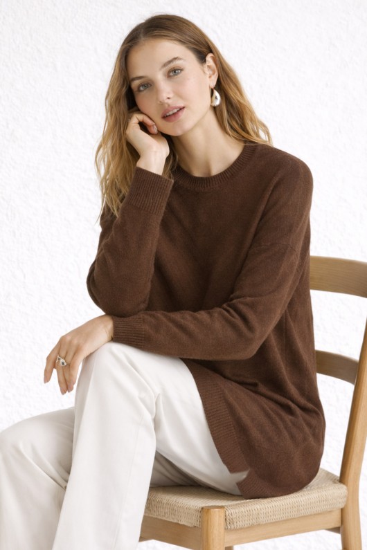 Desenli Tesettür Tunik N3192 Vizon Desenli Tesettür Tunik N3192 Vizon