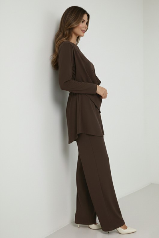 Tokalı İkili Takım M3003 Kahverengi Tokalı İkili Takım M3003 Kahverengi