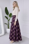 Ekoseli Saten Etek A60627 Mor