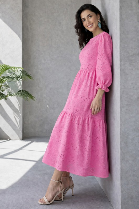 Fisto Elbise A1430 Pembe