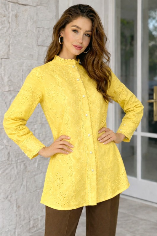 Fisto Gömlek A2001 Sarı