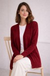 Yazlık Pamuk Hırka R4551 Bordo