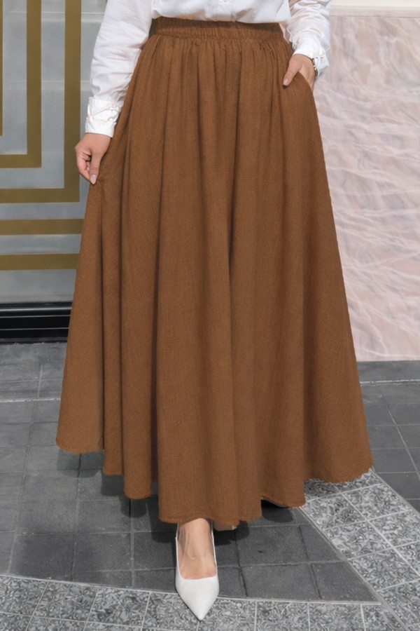 Çilek Etek N217 Taba