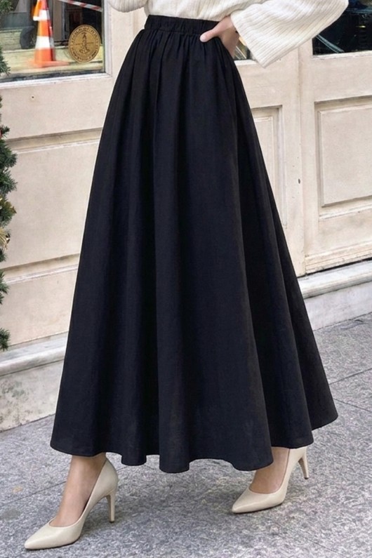 Modal Etek N218 Siyah