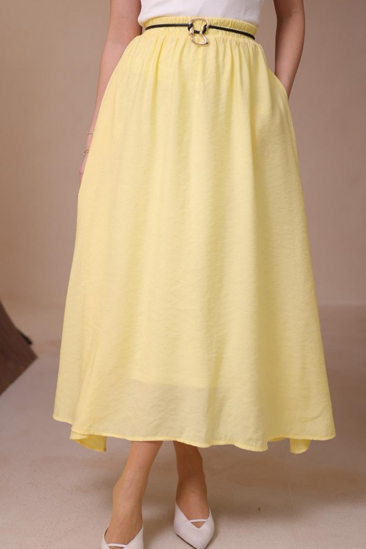 Modal Etek N218 Limon Sarısı Modal Etek N218 Limon Sarısı