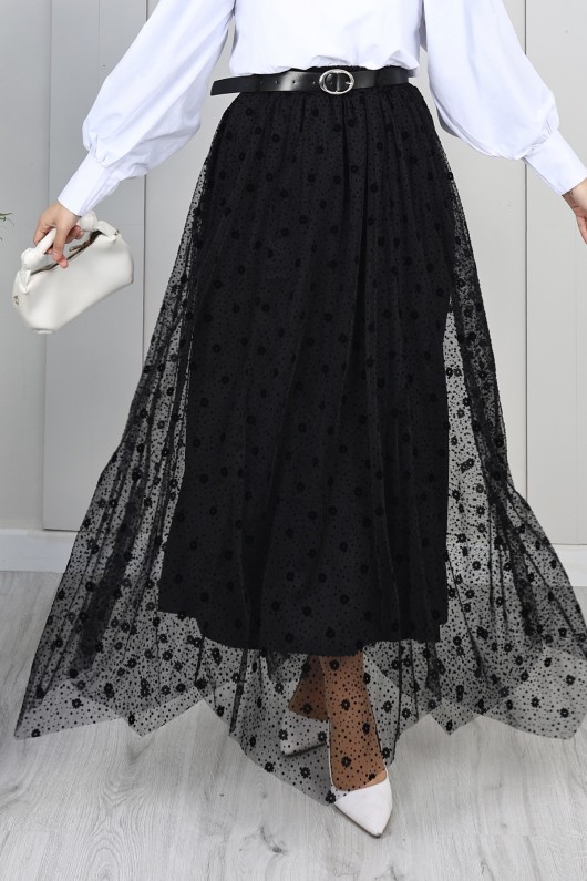 Flok Tül Etek N2700 Siyah Flok Tül Etek N2700 Siyah