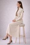 Fularlı İkili Takım N7193 Bej