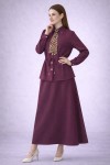 Fularlı İkili Takım N7193 Bordo Fularlı İkili Takım N7193 Bordo