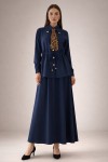 Fularlı İkili Takım N7193 Lacivert Fularlı İkili Takım N7193 Lacivert