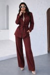 Fularlı İkili Takım N2671 Bordo