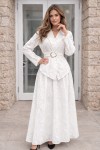 Kabartmalı Brodetakım N8112 Beyaz