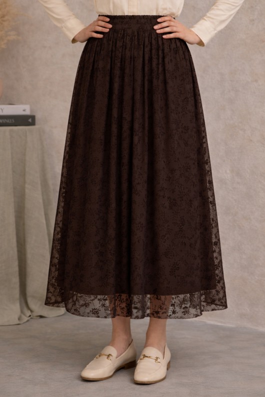 Danteli Flok Etek A220 Kahverengi