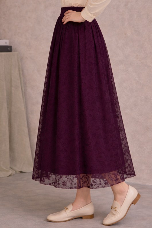 Danteli Flok Etek A220 Mürdüm Danteli Flok Etek A220 Mürdüm