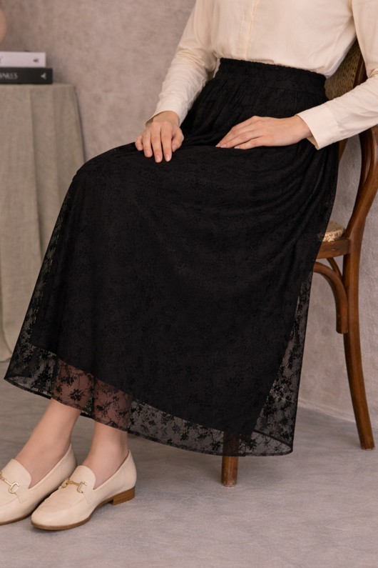 Danteli Flok Etek A220 Siyah Danteli Flok Etek A220 Siyah