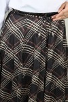 Ekoseli Asimetrik Etek A60689-1 Siyah Ekoseli Asimetrik Etek A60689-1 Siyah