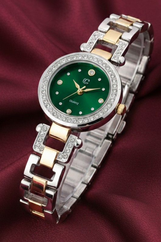 Taşlı Kadın Saati Cls8836 Haki