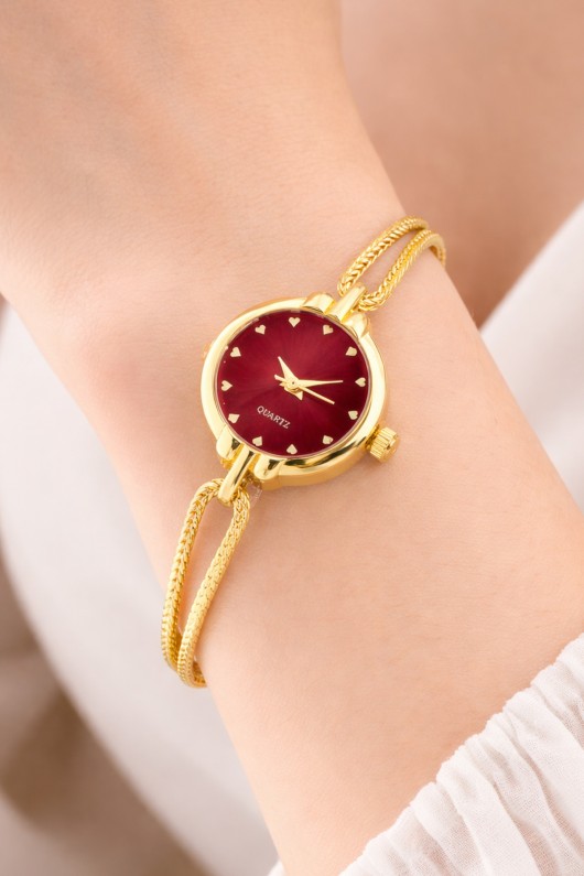 Kadın Kol Saati Cls14 Bordo